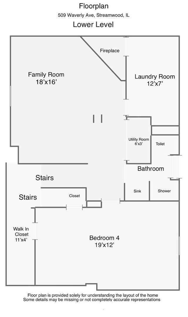 509 Waverly Ave, Streamwood, IL 60107 - view of room layout
