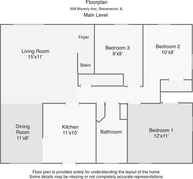 509 Waverly Ave, Streamwood, IL 60107 - view of home floor plan