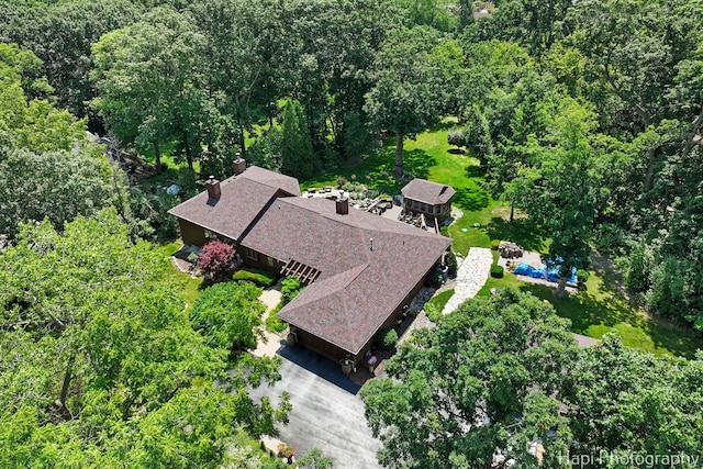 24099 W Haidi Ln, Lake Villa, IL 60046 - view of subject property with a forest