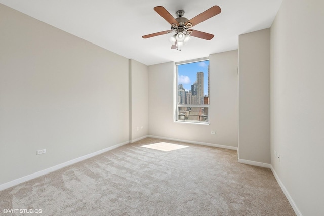 330 W Grand Ave Unit 1101, Chicago, IL 60654 - empty room with carpet floors and a ceiling fan
