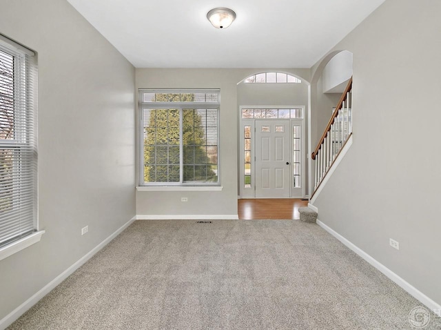 533 Jackson Blvd, Grayslake, IL 60030 - foyer entrance with carpet flooring and stairway