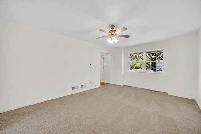 643 N Bridgeport Ter, Lindenhurst, IL 60046 - carpeted empty room featuring a ceiling fan and baseboards
