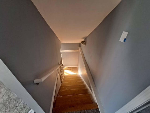 8014 S Bishop St, Chicago, IL 60620 - stairway featuring wood finished floors