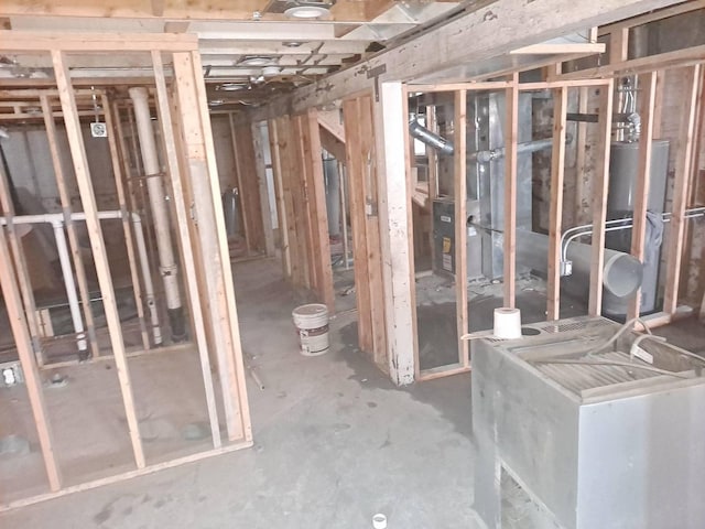 8014 S Bishop St, Chicago, IL 60620 - unfinished below grade area featuring water heater