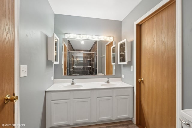 1531 Southport Ct, Zion, IL 60099 - bathroom with double vanity and a shower stall