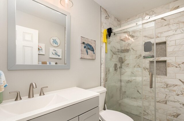 2308 Maple Ln, Rolling Meadows, IL 60008 - full bath featuring vanity and a shower stall