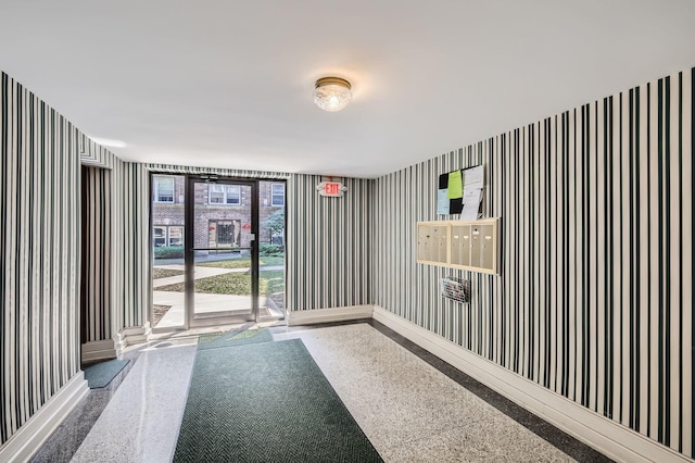 28 S 6th Ave Unit 1D, La Grange, IL 60525 - unfurnished room featuring wallpapered walls and baseboards