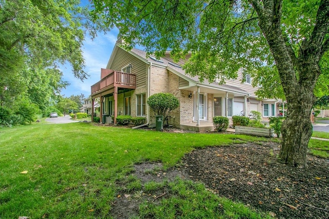 1921 Wisteria Ct Unit 3, Naperville, IL 60565 - view of front of house with a front yard and brick siding