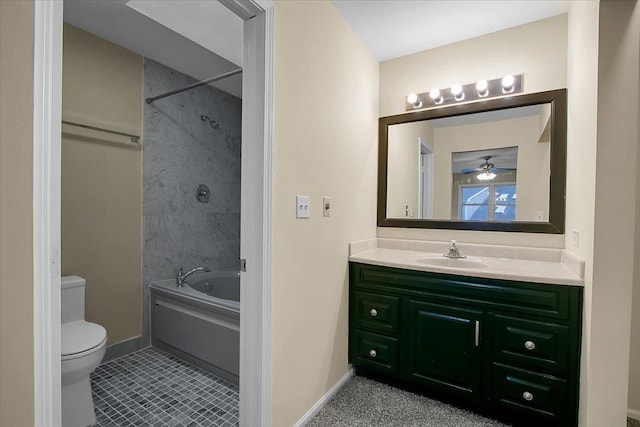 1921 Wisteria Ct Unit 3, Naperville, IL 60565 - full bathroom featuring vanity, shower / washtub combination, and tile patterned floors