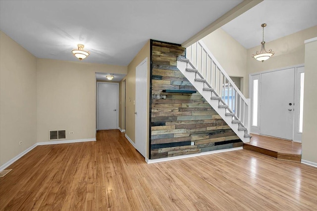 1921 Wisteria Ct Unit 3, Naperville, IL 60565 - entrance foyer with stairway and wood finished floors