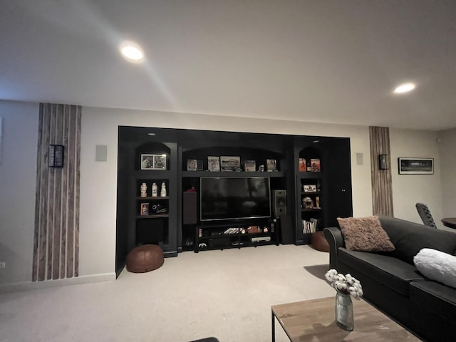 12534 Lily Ln, Plainfield, IL 60585 - carpeted living area featuring recessed lighting