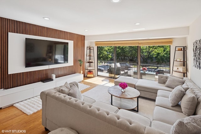 7200 N Ridge Blvd Unit 2C, Chicago, IL 60645 - living room with wood finished floors, plenty of natural light, and recessed lighting
