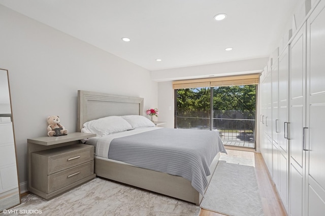 7200 N Ridge Blvd Unit 2C, Chicago, IL 60645 - bedroom featuring access to outside and recessed lighting
