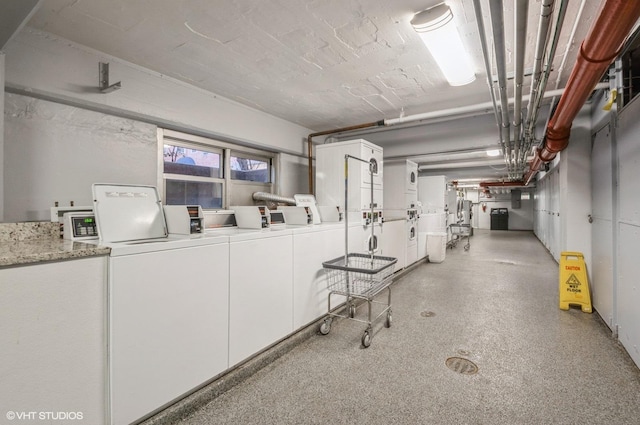 4960 N Marine Dr Unit 519, Chicago, IL 60640 - garage with estacked washer and dryer and washer and clothes dryer