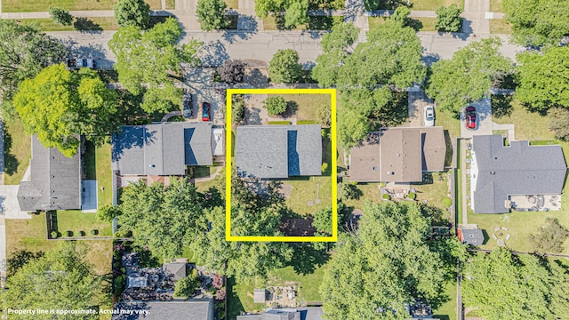 922 E Pratt Dr, Palatine, IL 60074 - aerial perspective of suburban area with property parcel outlined
