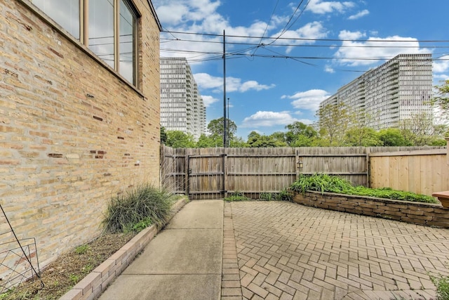 3215 S Calumet Ave, Chicago, IL 60616 - fenced backyard with a patio area