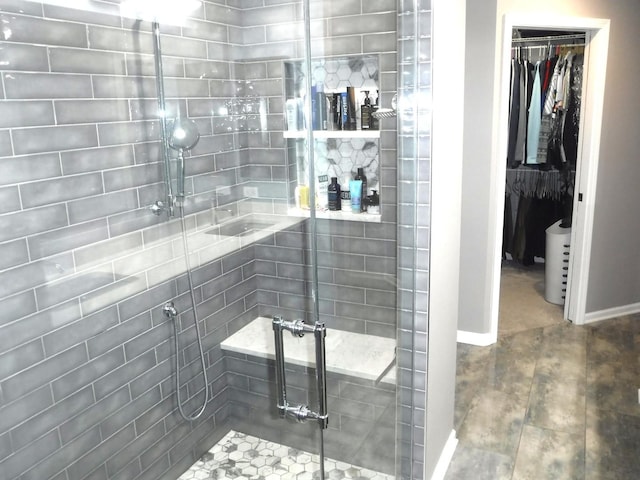 11248 Melrose Ct, Orland Park, IL 60467 - full bathroom with a stall shower and a walk in closet