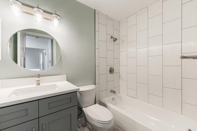 407 James Ct Unit D, Glendale Heights, IL 60139 - bathroom featuring vanity and washtub / shower combination