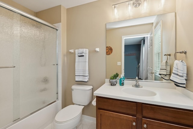 6072 Westminster Ln, Gurnee, IL 60031 - bathroom featuring vanity and shower / bath combination with glass door