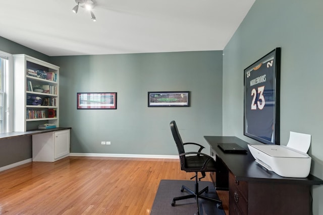 6072 Westminster Ln, Gurnee, IL 60031 - office featuring light wood finished floors and baseboards
