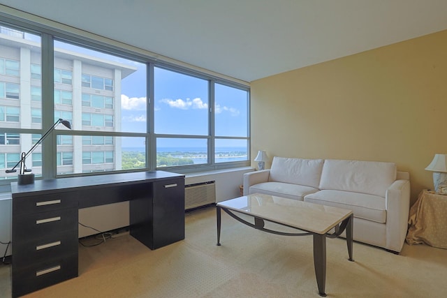 3550 N Lake Shore Dr Unit 2616, Chicago, IL 60657 - living room with a desk and light colored carpet