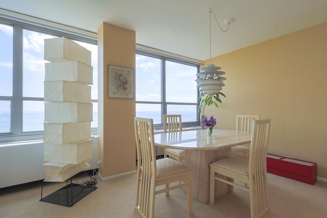 3550 N Lake Shore Dr Unit 2616, Chicago, IL 60657 - dining area featuring plenty of natural light and light colored carpet