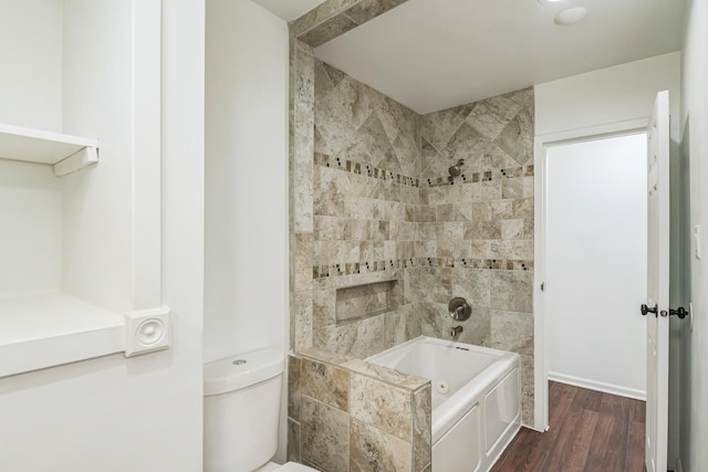 246 Gentry St, Park Forest, IL 60466 - full bathroom with wood finished floors and bathing tub / shower combination