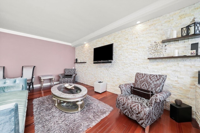 1300 N Lake Shore Dr Unit 10B, Chicago, IL 60610 - living area with ornamental molding and wood finished floors