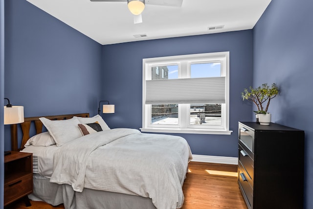 1475 W Winona St Unit 2, Chicago, IL 60640 - bedroom featuring wood finished floors and ceiling fan