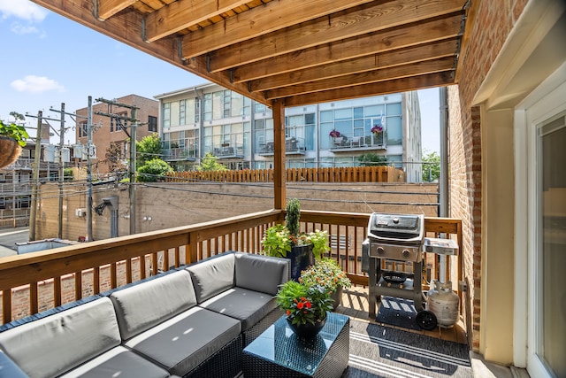 1475 W Winona St Unit 2, Chicago, IL 60640 - deck featuring outdoor lounge area and grilling area