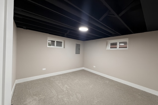 18506 Martin Ave, Homewood, IL 60430 - finished below grade area with electric panel and carpet