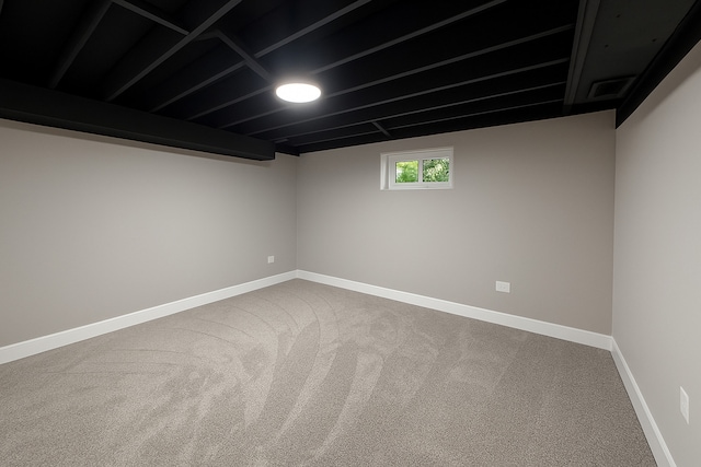 18506 Martin Ave, Homewood, IL 60430 - basement featuring carpet and baseboards