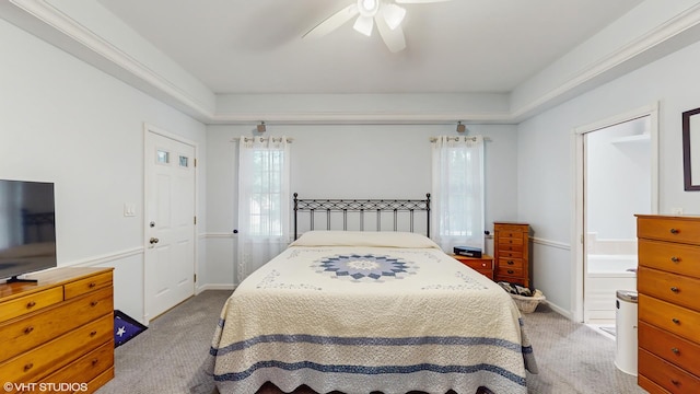 1513 Berwyn St, Spring Grove, IL 60081 - carpeted bedroom with a ceiling fan and baseboards