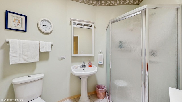 1513 Berwyn St, Spring Grove, IL 60081 - full bathroom featuring a shower stall and tile patterned floors