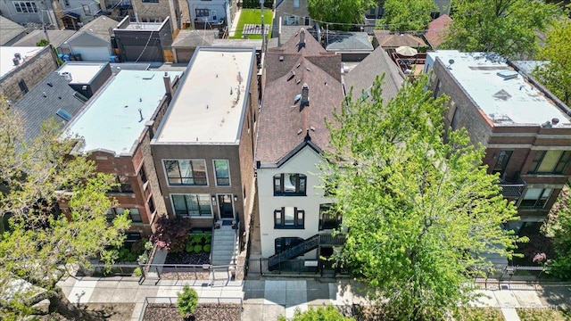 2233 W Shakespeare Ave Unit 1F, Chicago, IL 60647 - aerial perspective of suburban area