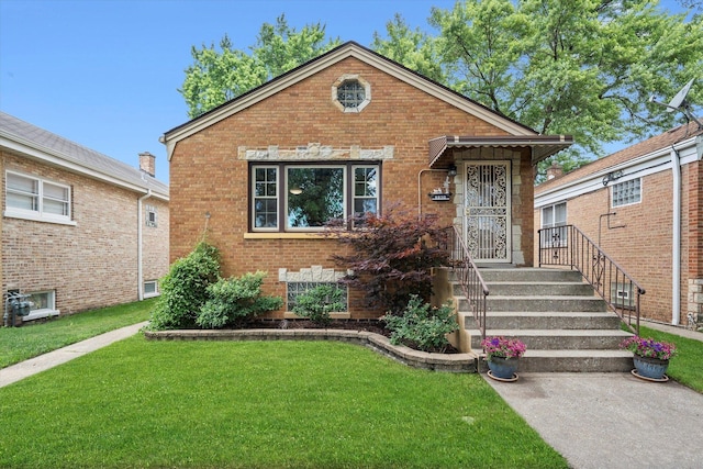 3820 Lombard Ave, Berwyn, IL 60402 - view of front of house with a front lawn and brick siding