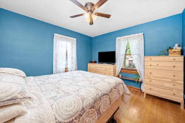 3820 Lombard Ave, Berwyn, IL 60402 - bedroom with wood finished floors and ceiling fan