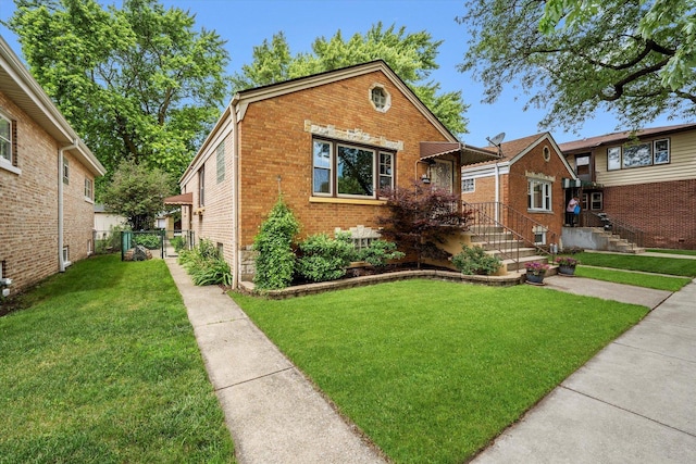 3820 Lombard Ave, Berwyn, IL 60402 - bungalow-style home with brick siding and a front lawn