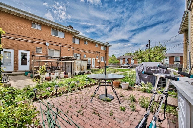 9666 Lois Dr Unit D, Des Plaines, IL 60016 - view of patio / terrace with a residential view