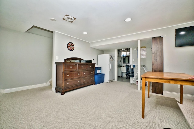 9666 Lois Dr Unit D, Des Plaines, IL 60016 - interior space with light colored carpet and recessed lighting