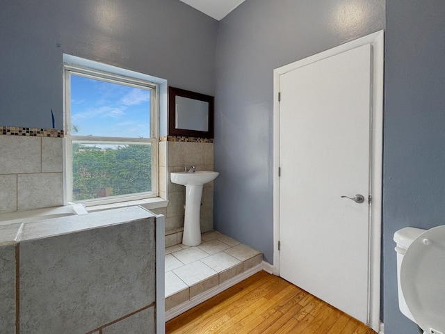 5943 S Indiana Ave, Chicago, IL 60637 - bathroom with wood finished floors and a sink