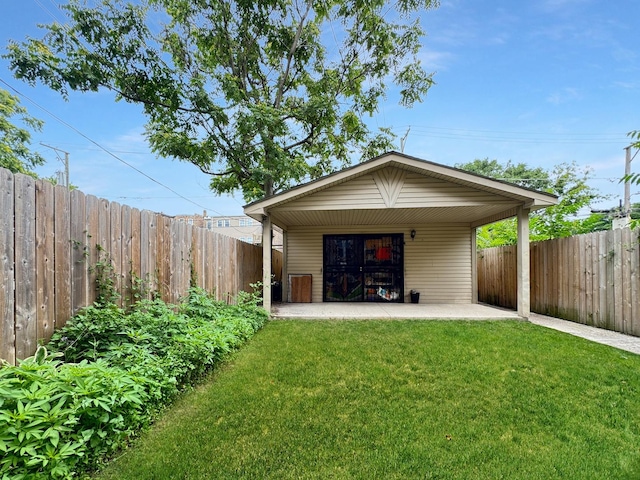 5943 S Indiana Ave, Chicago, IL 60637 - view of outbuilding with a fenced backyard