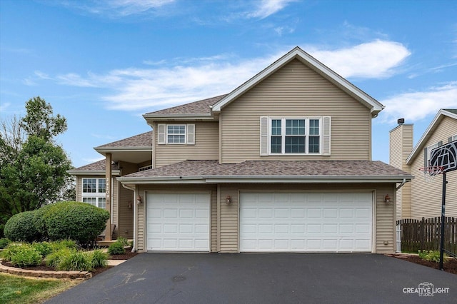 24209 Lavergne St, Plainfield, IL 60585 - traditional home featuring asphalt driveway, a garage, and a shingled roof