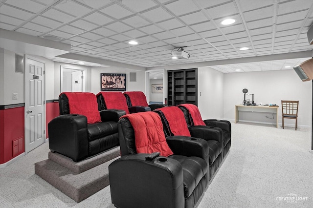 24209 Lavergne St, Plainfield, IL 60585 - home theater room with carpet floors and recessed lighting