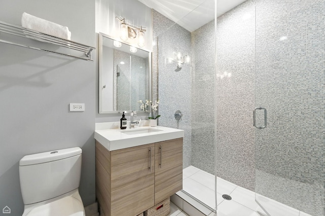 1312 W Madison St Unit 3A, Chicago, IL 60607 - bathroom featuring vanity and a stall shower