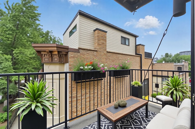 1312 W Madison St Unit 3A, Chicago, IL 60607 - view of balcony