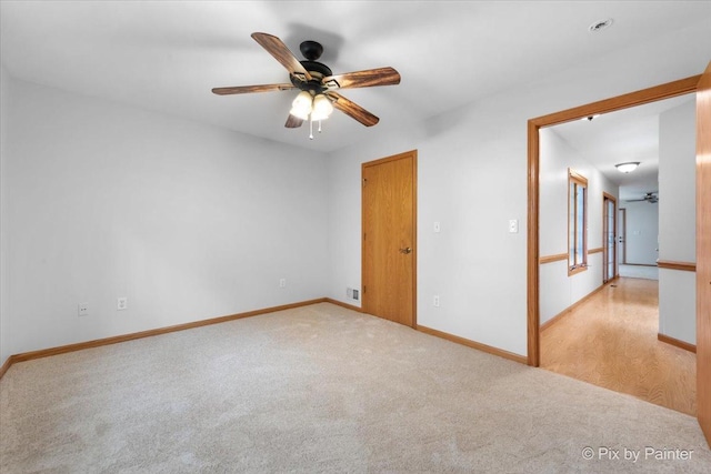 40 S Juniper Dr, North Aurora, IL 60542 - unfurnished room featuring a ceiling fan and light colored carpet
