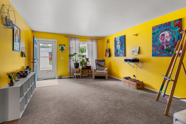 2305 Glenoak Dr, Champaign, IL 61821 - living area with carpet floors and baseboards