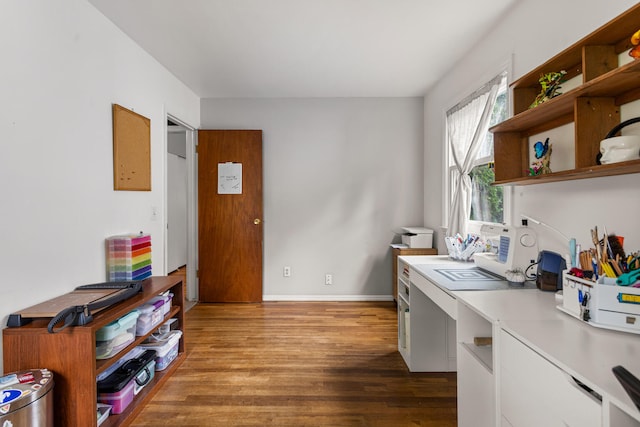 2305 Glenoak Dr, Champaign, IL 61821 - office space featuring wood finished floors and baseboards