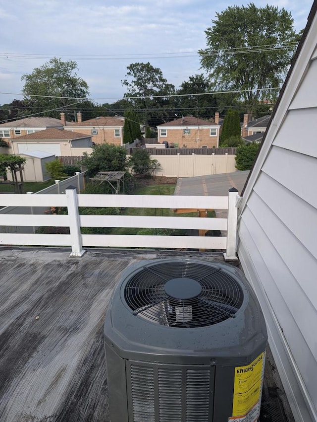 9445 Le Claire Ave, Skokie, IL 60077 - exterior view of a central AC unit